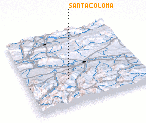 3d view of Santa Coloma