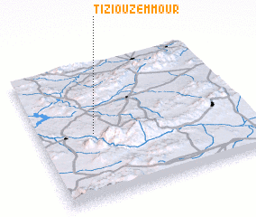 3d view of Tizi Ou Zemmour