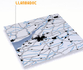 3d view of Llanbadoc