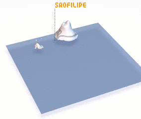 3d view of São Filipe