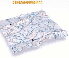 3d view of Dehesa de Guadiana