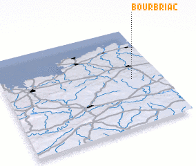 3d view of Bourbriac