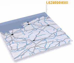 3d view of Lézardrieux