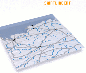 3d view of Saint-Vincent