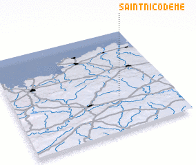 3d view of Saint-Nicodème