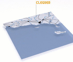 3d view of Cléguer