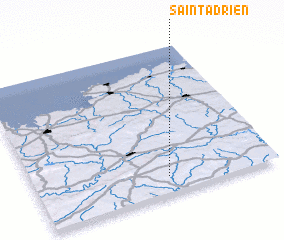 3d view of Saint-Adrien