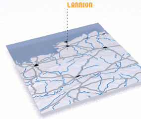 3d view of Lannion