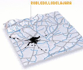 3d view of Robledillo de la Jara