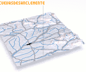 3d view of Cuevas de San Clemente