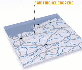 3d view of Saint-Michel-en-Grève