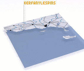 3d view of Kerfany-les-Pins