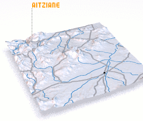 3d view of Aït Ziane