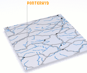 3d view of Pont-erwyd