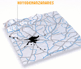 3d view of Hoyo de Manzanares