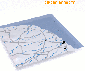 3d view of Pirangi do Norte