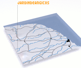 3d view of Jardim de Angicos