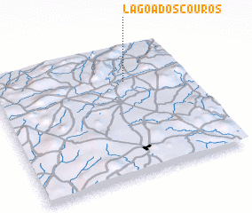 3d view of Lagoa dos Couros