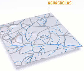 3d view of Águas Belas