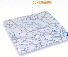 3d view of Olhos dʼÁgua