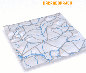 3d view of Barra do Pajeú