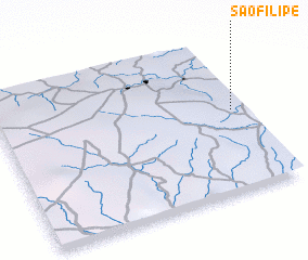 3d view of São Filipe