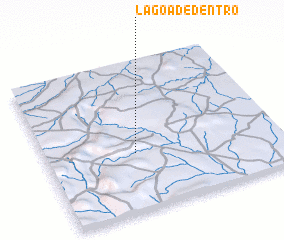 3d view of Lagoa de Dentro