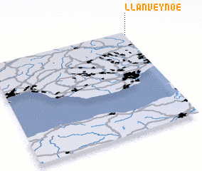 3d view of Llanveynoe