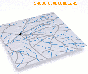 3d view of Sauquillo de Cabezas