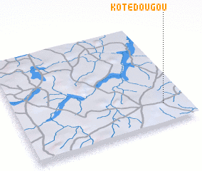 3d view of Kotédougou