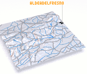 3d view of Aldea del Fresno