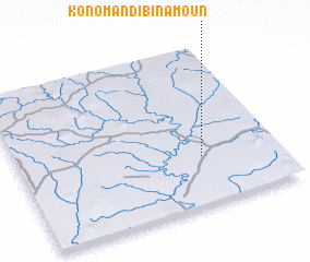 3d view of Konoman-Dibinamoun