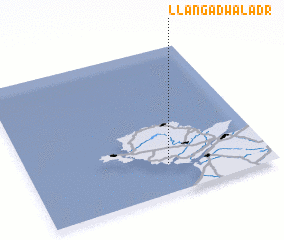 3d view of Llangadwaladr