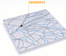 3d view of San Andrés