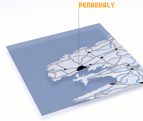 3d view of Pen ar Valy