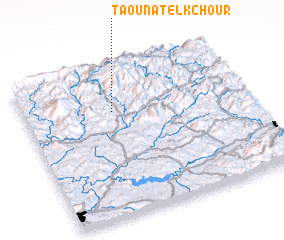 3d view of Taounat el Kchour