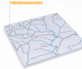 3d view of Yoboékouadiokro
