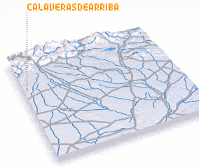 3d view of Calaveras de Arriba