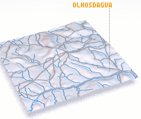 3d view of Olhos dʼÁgua