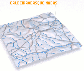 3d view of Caldeirão das Queimadas