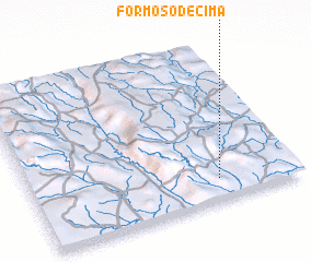 3d view of Formoso de Cima