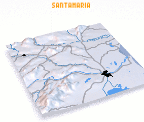 3d view of Santa Maria