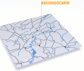 3d view of Baixão do Capim