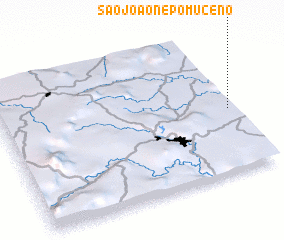 3d view of São João Nepomuceno