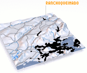 3d view of Rancho Queimado