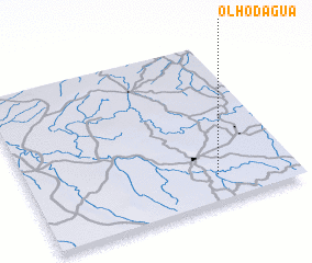 3d view of Olho-dʼÁgua