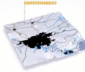 3d view of Bairro Rio Abaixo