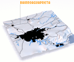 3d view of Bairro Água Preta