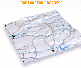 3d view of Santo Antônio de Posse