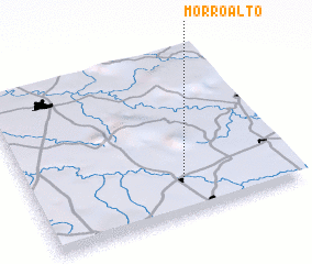 3d view of Morro Alto